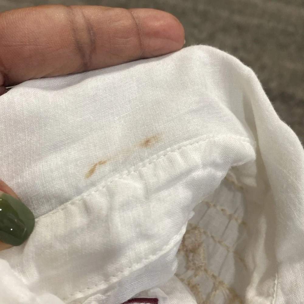 Johnny Was Devere Kimono Sleeve 100% Ramie embroidered button down blous… - Picture 9 of 15